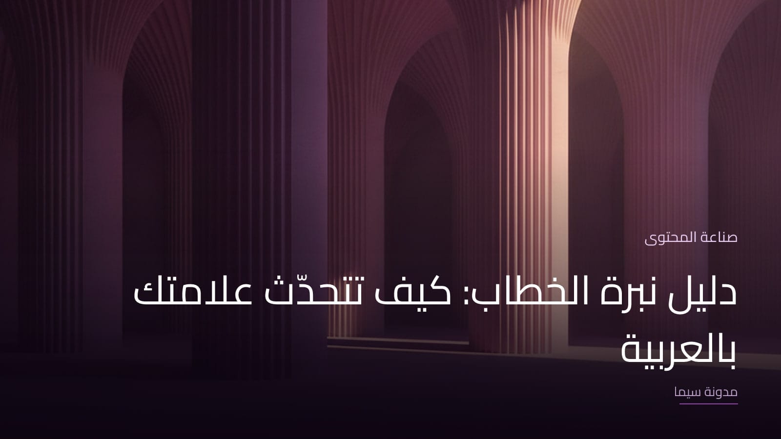 غلاف مقال «دليل نبرة الخطاب: كيف تتحدّث علامتك بالعربية»